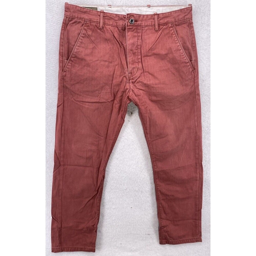 Levi's Men's Regular Fit Chino Pants W34 L30 Brick Red Terracotta Tapered Leg